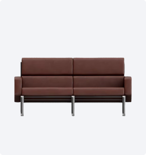 Faux Leather Sofa Couch